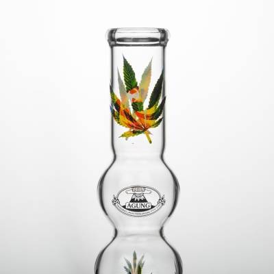 cheap glass bongs with leaf decal from ozbongs australia