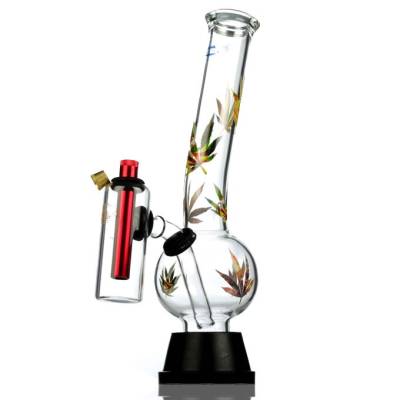 double chamber leaf glass bong for aussie stoners
