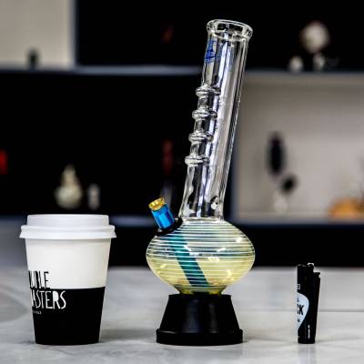 agung bongs fumed glass bong wit h aussie style stem and cone