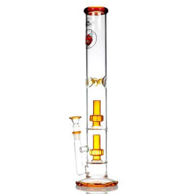 large glass bong with double percs made by agung bongs in australia