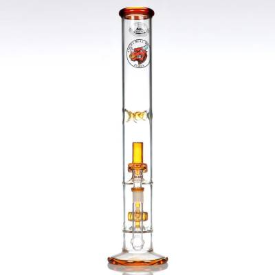 large glass straight tube bong made by agung bongs australia
