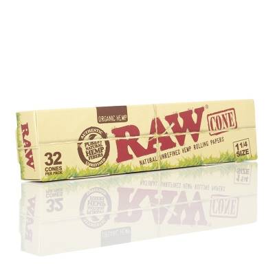 RAW 1.25 Organic Cones 32pk