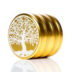 SPLIFF Tree Of Life 60mm Grinder 4 Piece Gold