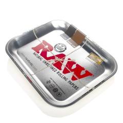 RAW Rolling Tray Large Silver