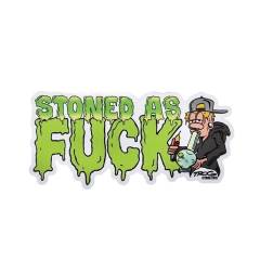 Trog Stoned As Fuck Sticker Large