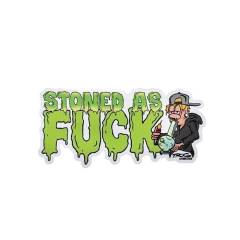 Trog Stoned As Fuck Sticker Medium