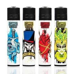 Clipper Lighter Tattoo Style