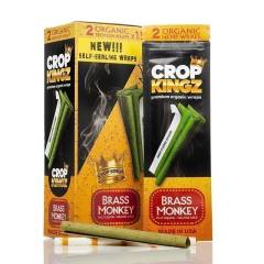 Crop Kingz Premium Organic Hemp Wraps 2pk Brass Monkey