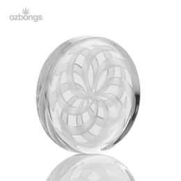 OzBongs Carved Flower Carb Disk 30mm