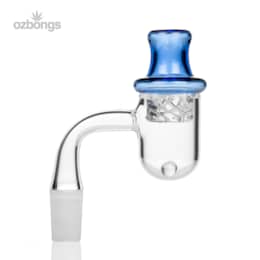 OzBongs Round Bottom Banger Kit 14mm 90° Blue