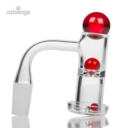 OzBongs Terp Slurper Quartz Banger Set Red 14m 90°