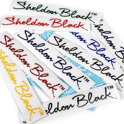 Sheldon Black Sticker Small