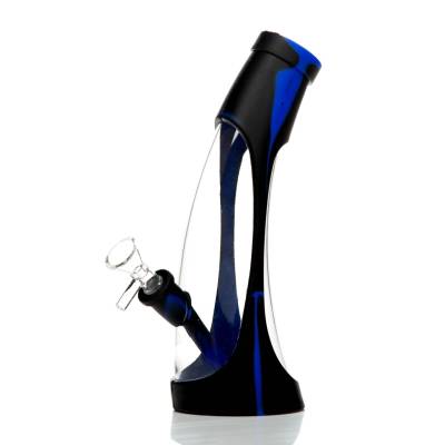 OzBongs Silicone Glass Premium Bender 23cm Blue/Black