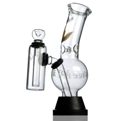 aussie glass bong with chamber and glass cone