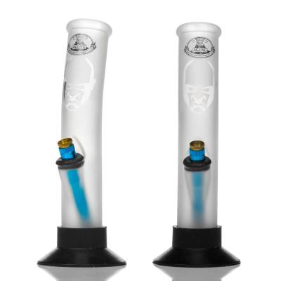 small sized frosted glass agung tube bong 