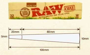 RAW King Size Organic Cones 32pk