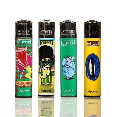 Clipper Lighters Pack Of 4 Random