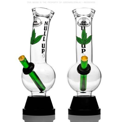 Glass Aussie style bongs with designs in Perth Australia.