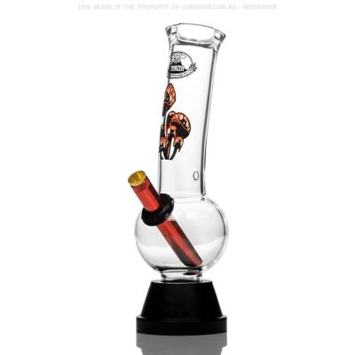 agung bongs glass bong with magic mushroom decal on the neck