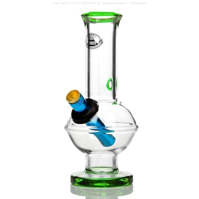 green glass bong with aussie style metal cone piece from sydney australia