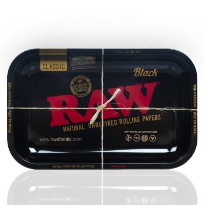 RAW Rolling Tray Medium Black