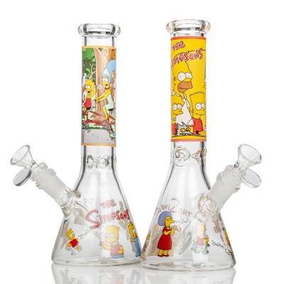 Simpsons 10 Inch Glass Beaker Bong