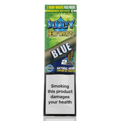 Juicy Jay's Hemp Wraps 2pk Blue