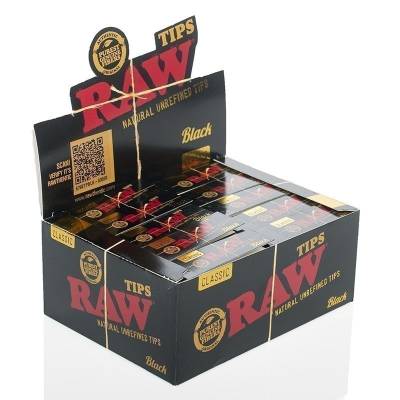 RAW Black Filter Tips BOX