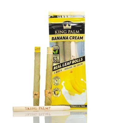 King Palm Real Leaf Rolls 1g 2pk Banana Cream