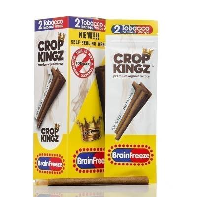 Crop Kingz Tobacco Inspired Organic Hemp Wraps 2pk Brain Freeze