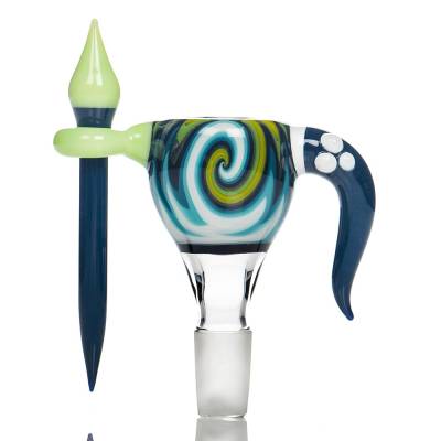Righter Glass Worked Horn Poker Cone 14mm