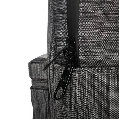 Revelry The Shorty Smell Proof Backpack Striped Dark Grey