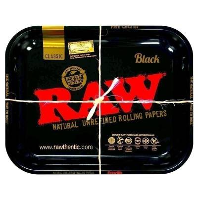 RAW Rolling Tray Large Black
