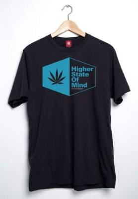 Stonerdays  T-shirt Blue Leaf