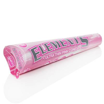 Elements Ultra Thin Pink Cones King Size 3pk