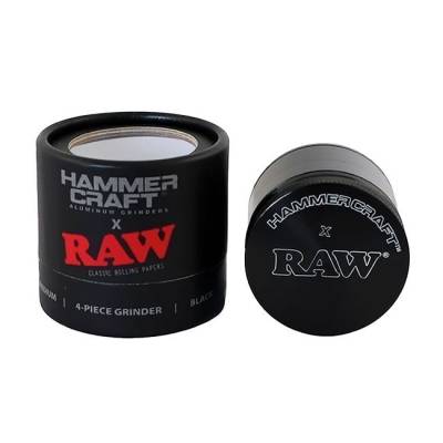 RAW x Hammer Craft 4 part Grinder 55mm Black
