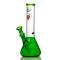 medium sized bright green beaker for smoking marijuana